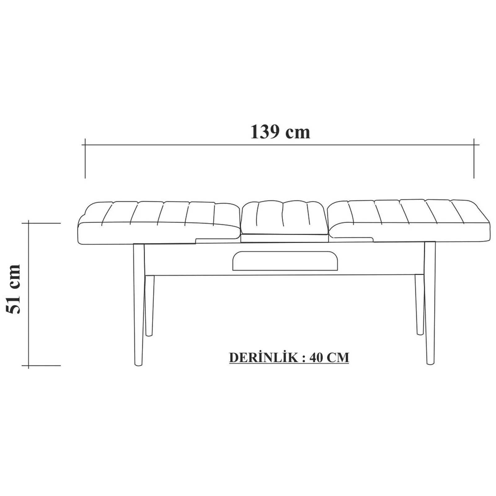 Sembol Açılır Masa Takımı Atlantik Fıstık Yeşili - Reysa Mobilya