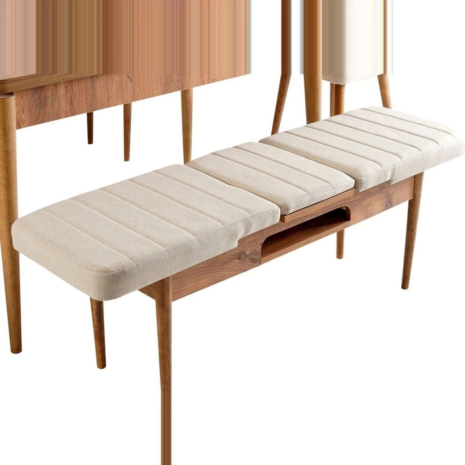 Sembol Bench Atlantik Krem görsel 6