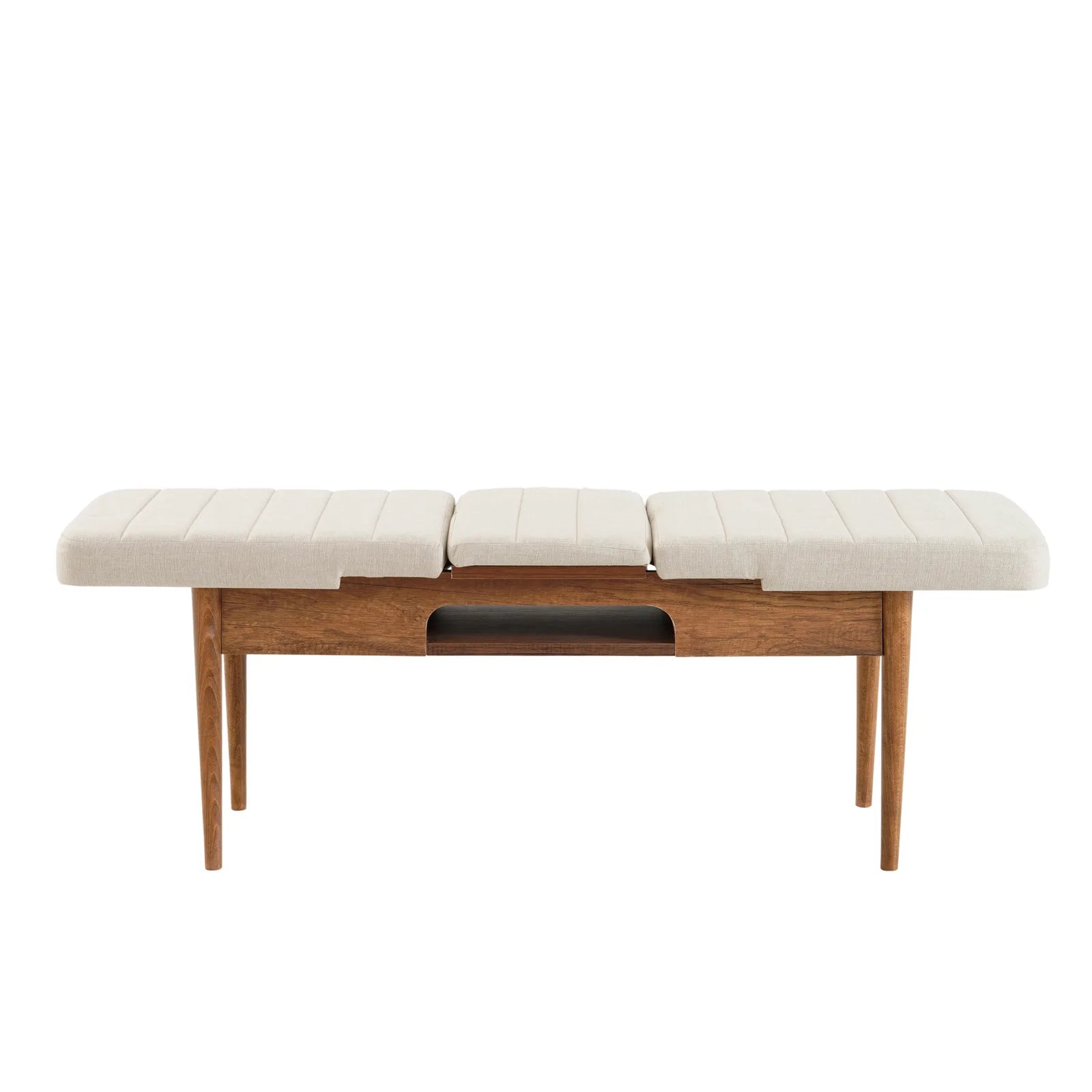 Sembol Bench Ceviz Krem görsel 3
