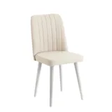 Sembol Sandalye Beyaz Krem